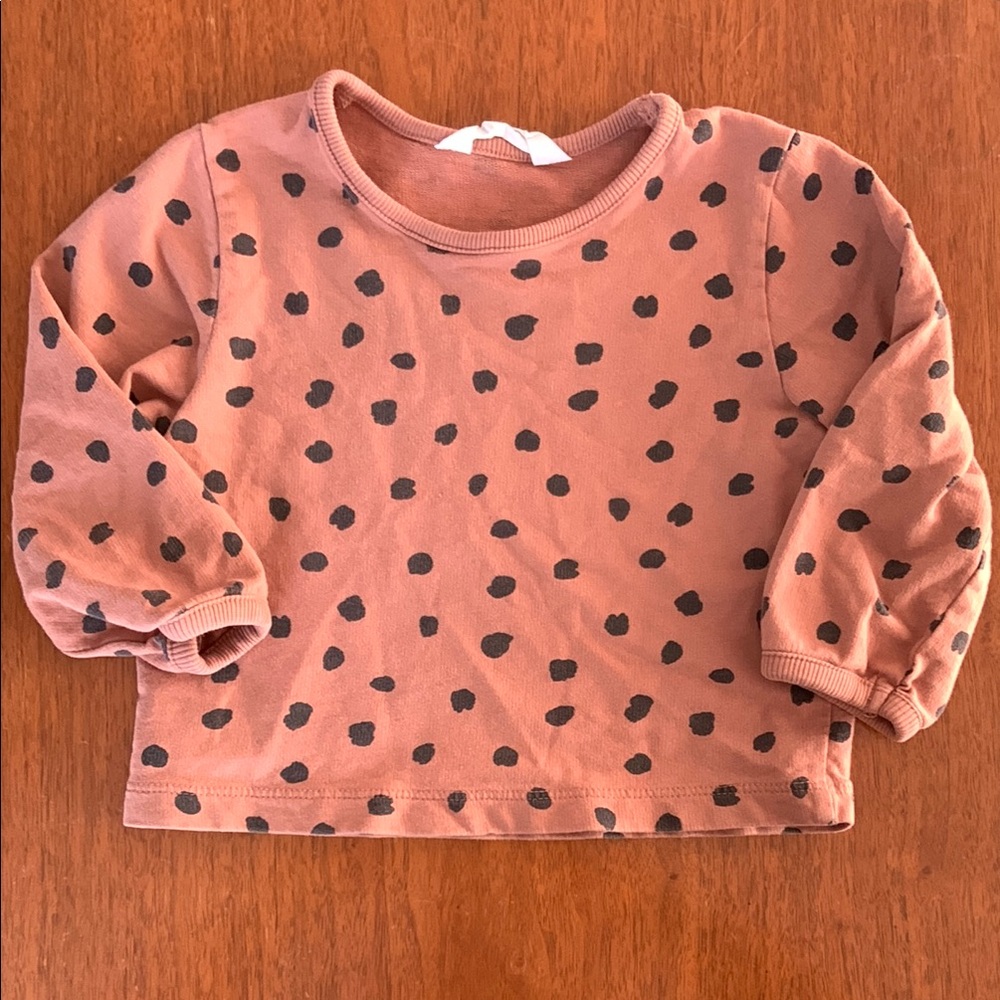 😊FREE😊 H&M Black and Brown Sweatshirt size 2T